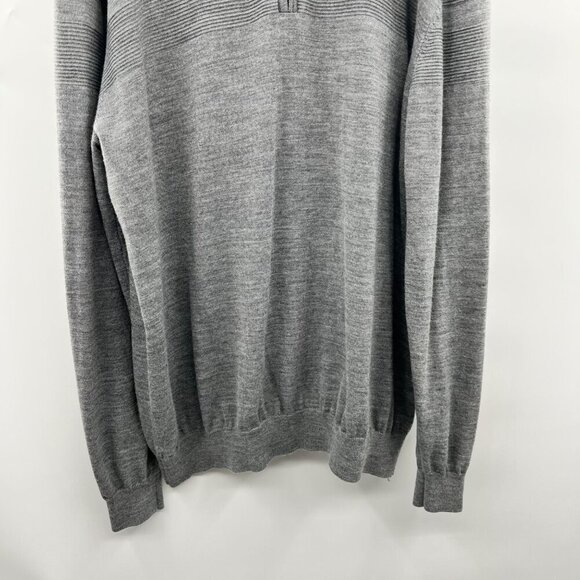 Cutter & Buck Men's 1/4 Zip Pullover Sweater Gray Long Sleeve Size 2XL Tall - Picture 3 of 9